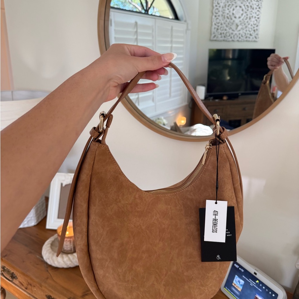 The Sak Tan Leather Hobo Bag